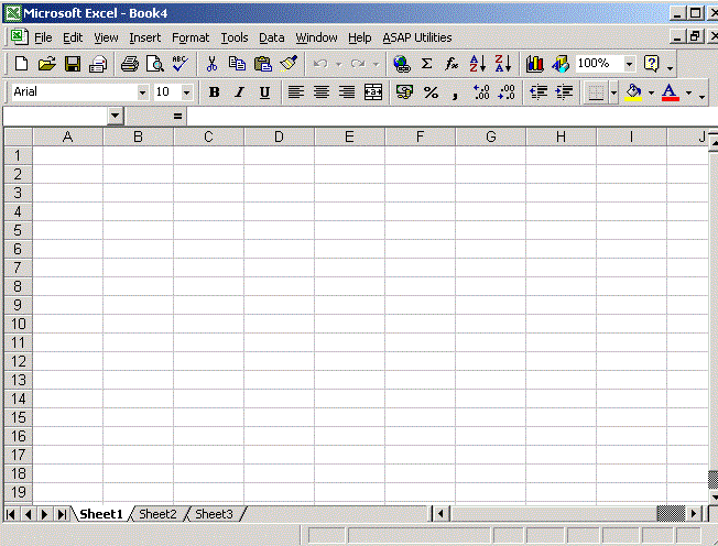 Excel 2000 Empty Sheet (2000)